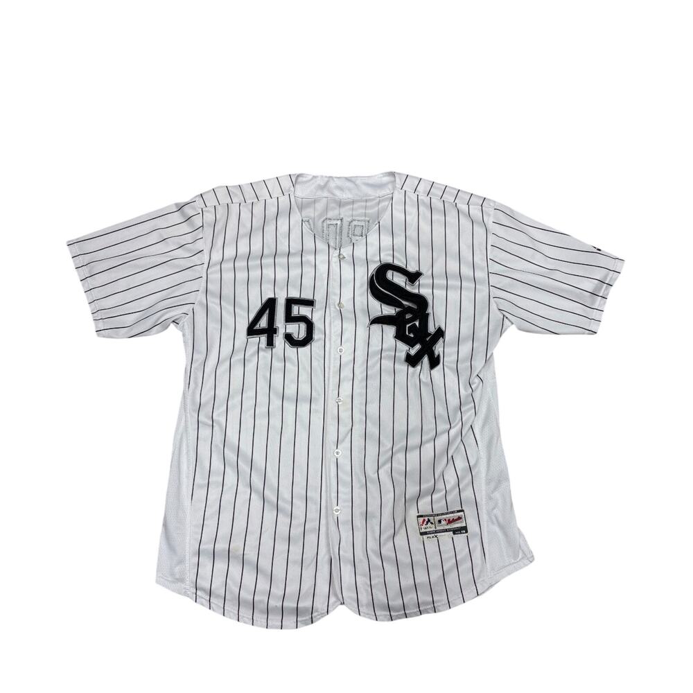 VTG Majestic Chicago White Sox Jordan #45 Authentic Baseball Jersey Size 48